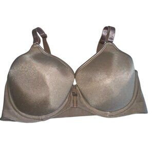 Bali Women’s Front Close Underwire T Shirt Bra 34D Beige